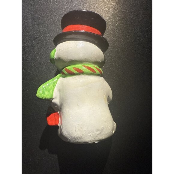 Vintage Snowman Salt and Pepper Shaker (1) Telco GLUED CRACKED BOTTOM BROKE HAT - Picture 5 of 14